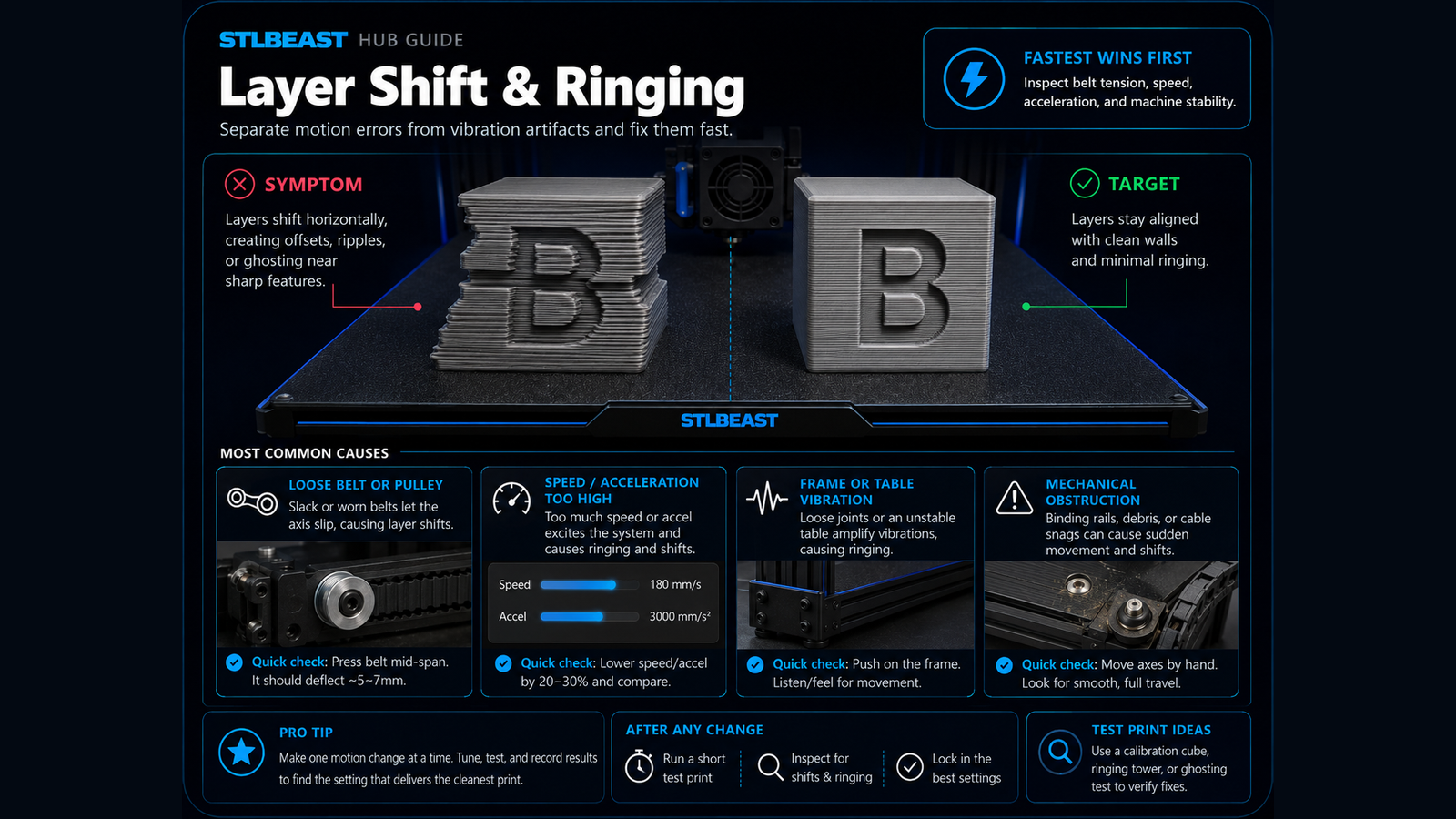 3D Printer Layer Shift visual guide