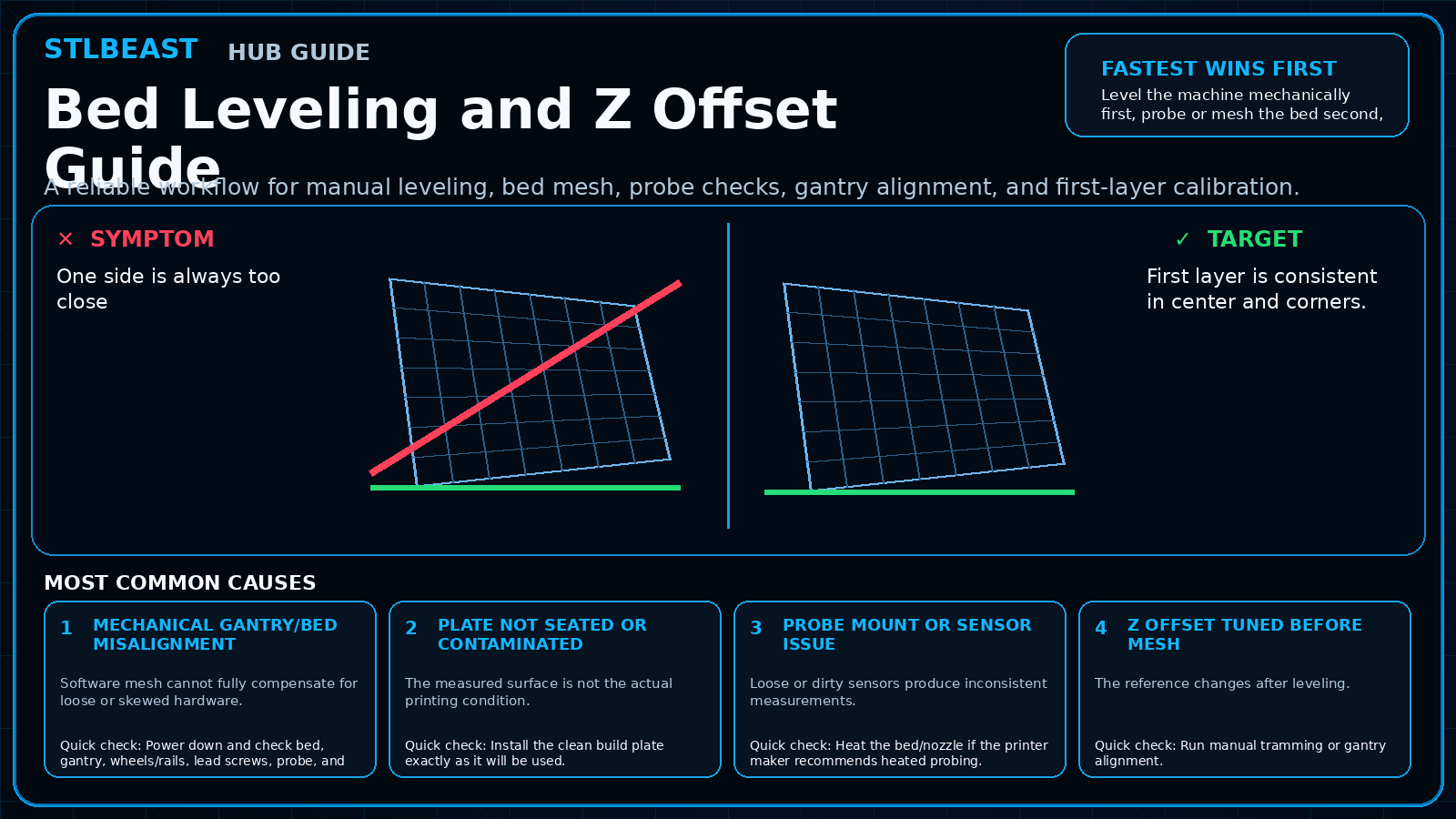 Bed Leveling and Z Offset Guide visual guide