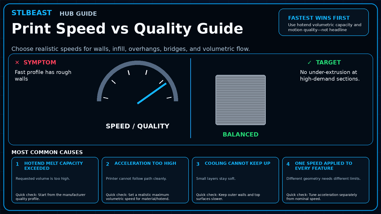 Print Speed vs Quality Guide visual guide