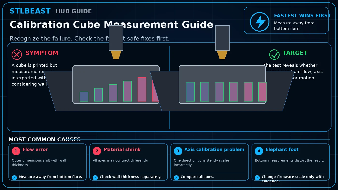 Calibration Cube Measurement Guide visual guide