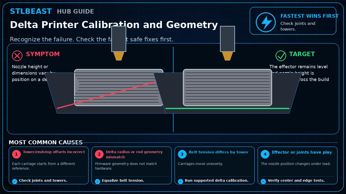 Delta Printer Calibration and Geometry visual guide