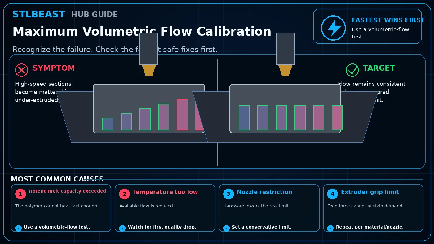 Maximum Volumetric Flow Calibration visual guide
