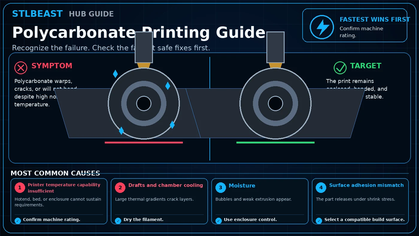 Polycarbonate Printing Guide visual guide