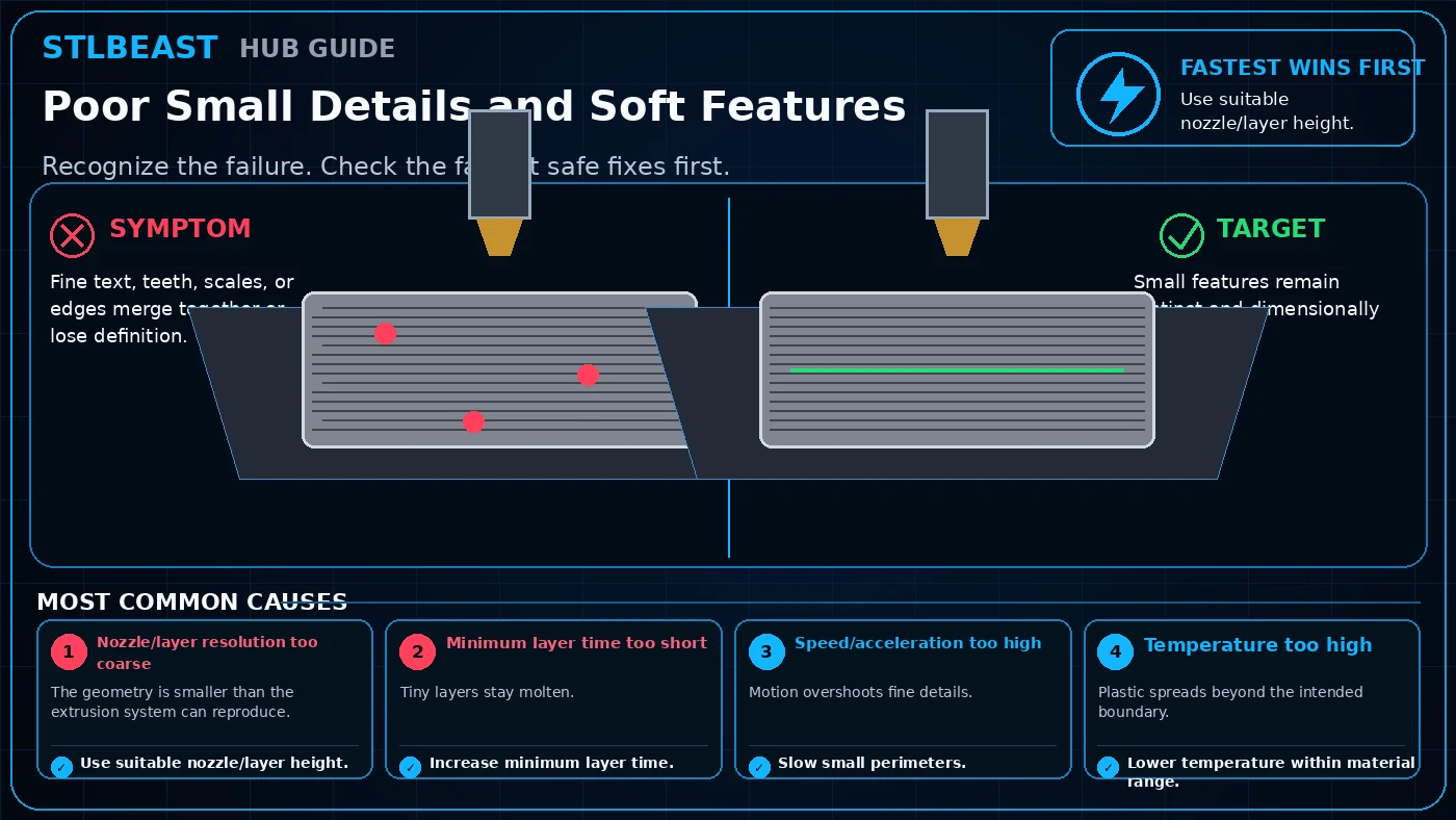 Poor Small Details and Soft Features visual guide