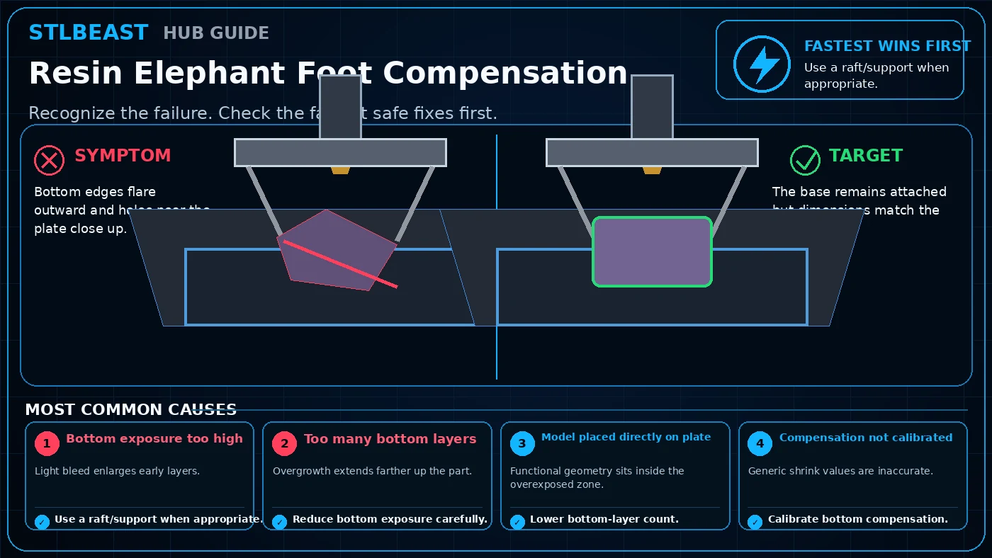 Resin Elephant Foot Compensation visual guide