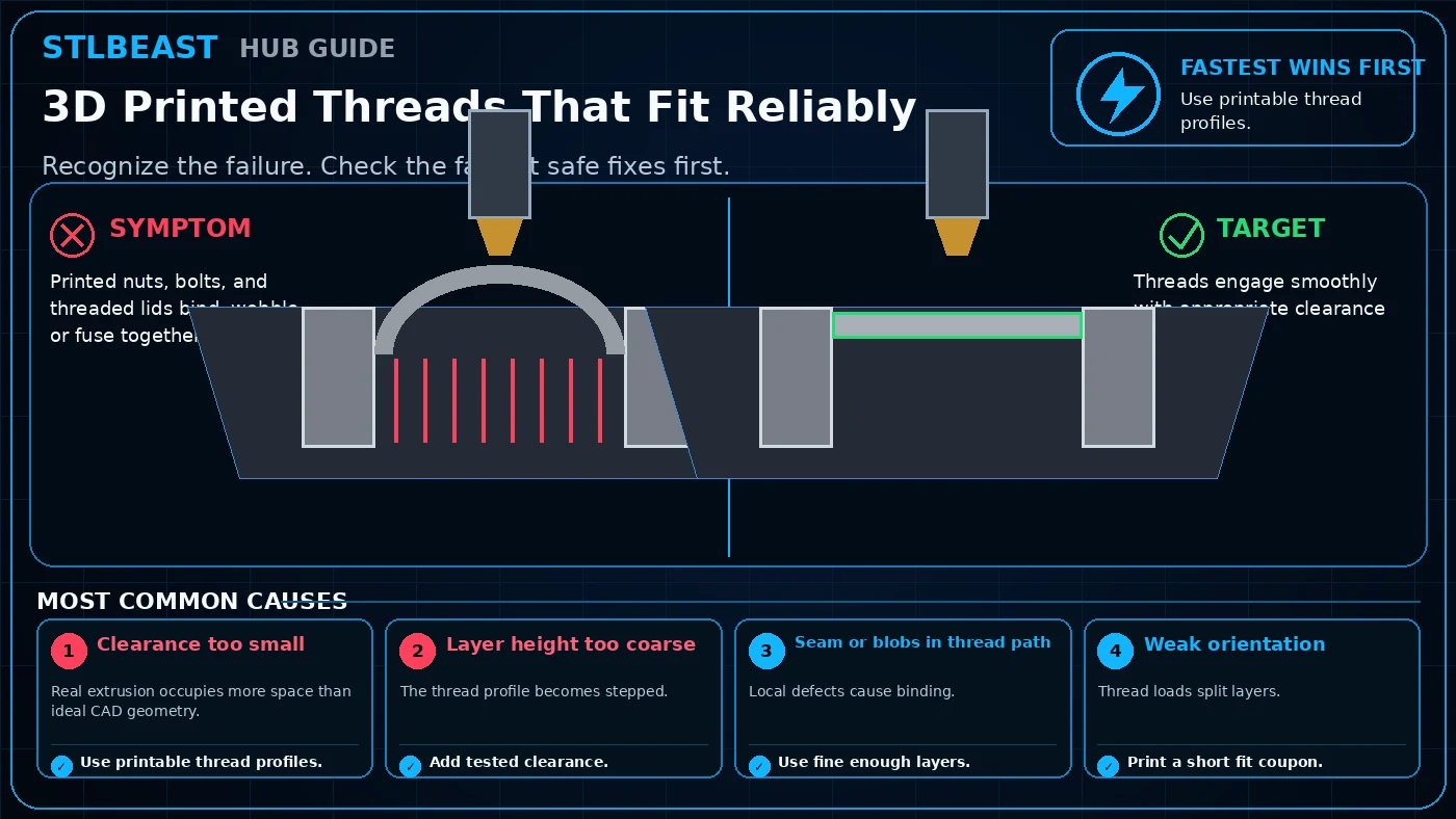 3D Printed Threads That Fit Reliably visual guide