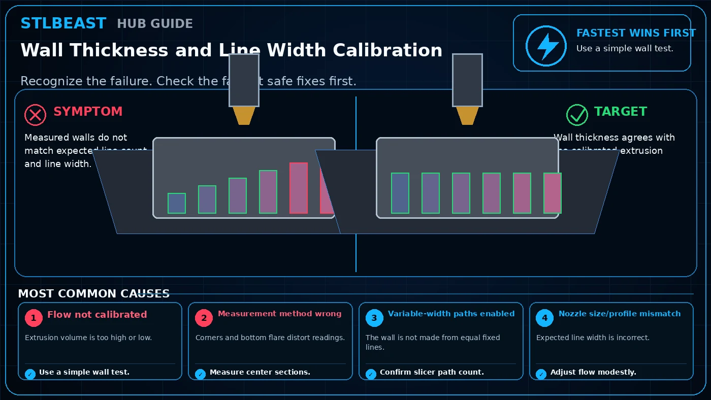 Wall Thickness and Line Width Calibration visual guide