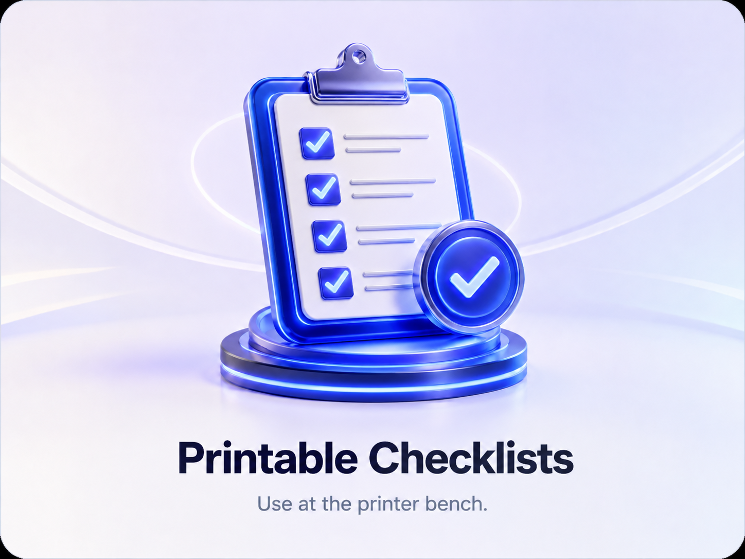 Printable checklists visual